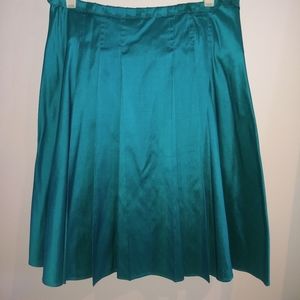 😍GORGEOUS TEAL SILK SKIRT 🤩